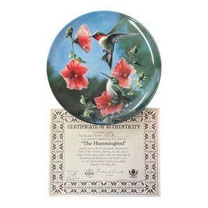 The Hummingbird Birds Of Your Garden Collection Collectible Plate